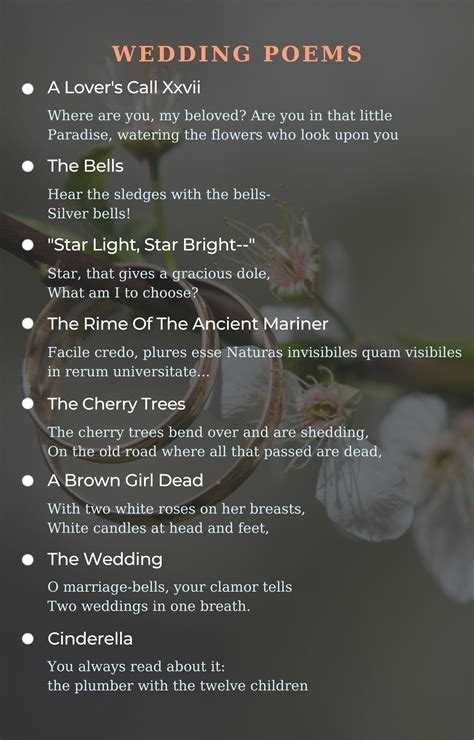 Most Beautiful Wedding Poems at Bernard Baril blog