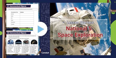 N5 Space Exploration: Lesson Starters PowerPoint