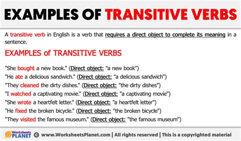 Examples of Transitive Verb 的图像结果