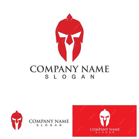 Spartan gladiator helmet logo vector | Premium Vector