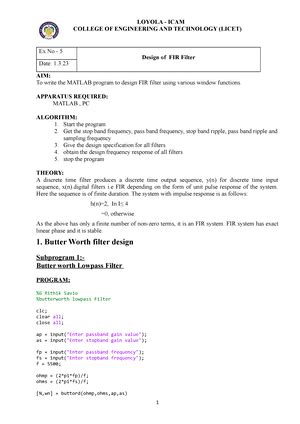 Objective plant pathology utpal Kumar - Digital Signal Processing - Studocu