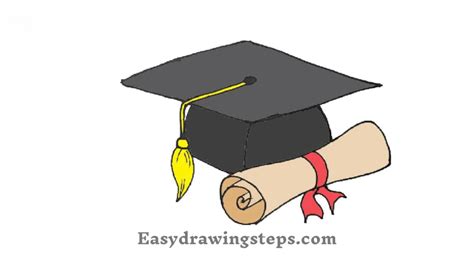 Graduation Cap Drawing Simple 的图像结果