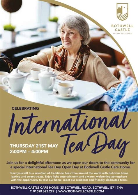 Open Day - Celebrating International Tea Day , 35 Bothwell Road, G71 ...