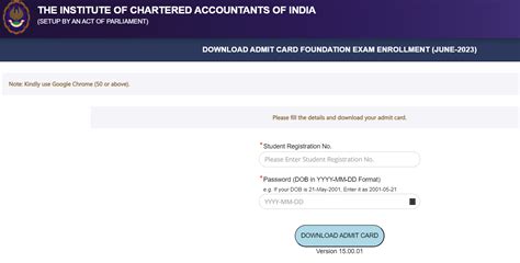 Admit Card of ICAI CA Foundation is live: Download Here