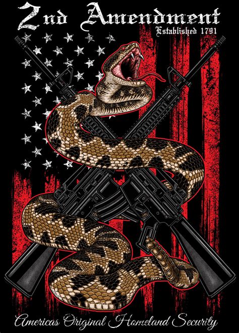 Snake and guns Second Amendment shirt design by raymo442 on DeviantArt