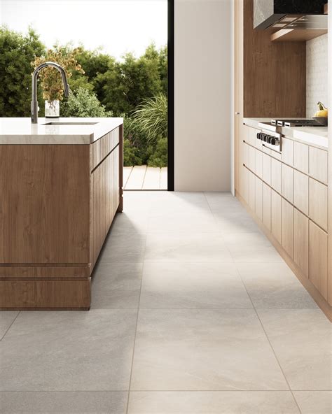 Shea 24x48 Matte Porcelain Tile in Stone | Kitchen tiles design, Modern ...