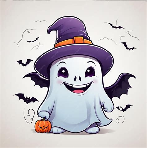 Premium Vector | Cute halloween ghost