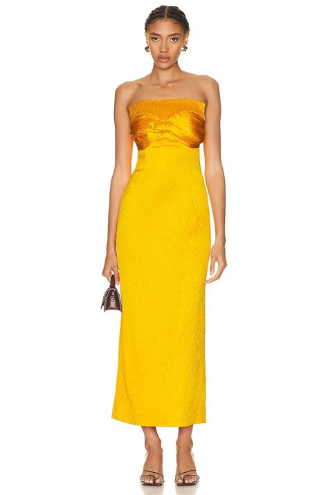 TOVE Lara Dress in Golden Yellow | FWRD