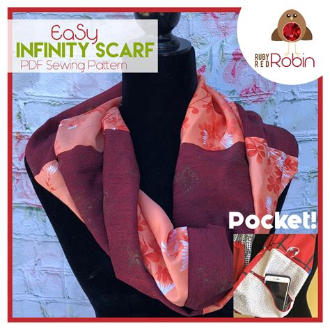 Image result for Infinity Scarf Sewing Pattern