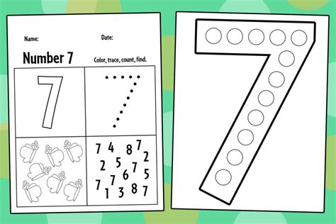 Image result for Print 7 Worksheet