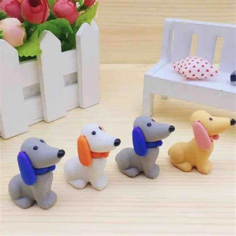 Long Ear Dog Eraser [set of 4] – Return Gift Idea for Kids – Geekmonkey