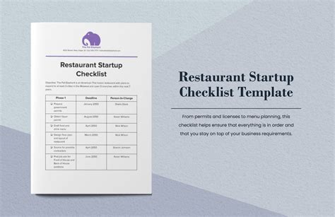 Image result for Restaurant Checklist