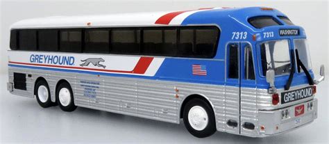 Buy Eagle Model 10 Diecast Coach Bus Greyhound Livery 1:87-HO Scale ...