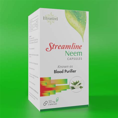 "Streamline Neem Capsule 500mg - Natural Blood Purifier - Natural ...