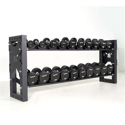 2 Tier Dumbbell Rack | Round Dumbbell Storage Rack