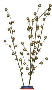 CRAFTWAFT GOLD BALLS Gold Dried Sticks Artificial Flower Price in India ...