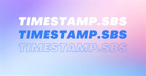 Image result for Timestamp Web