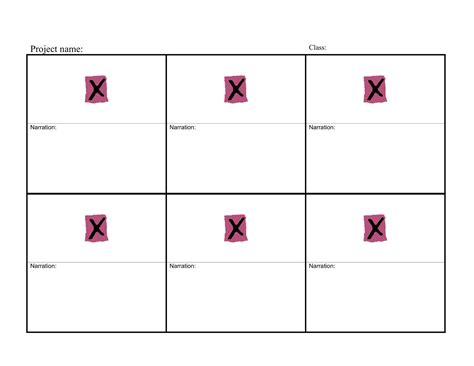 Image result for Free Printable Storyboard Example