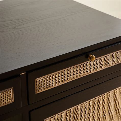 Armin Teak Wood & Rattan, Iron Study Table – Nismaaya Decor