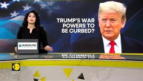 Senate advances measure to restrict Trump's power to use military force ...