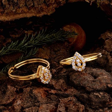 Marquise Cut CZ Gems Toe Rings – VOYLLA