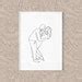 Buy Custom Couple One Line Portrait Drawing, Paper Anniversary Gift ...