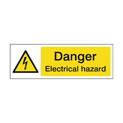 Danger Electrical Hazard Safety Sign | Safety-Label.co.uk