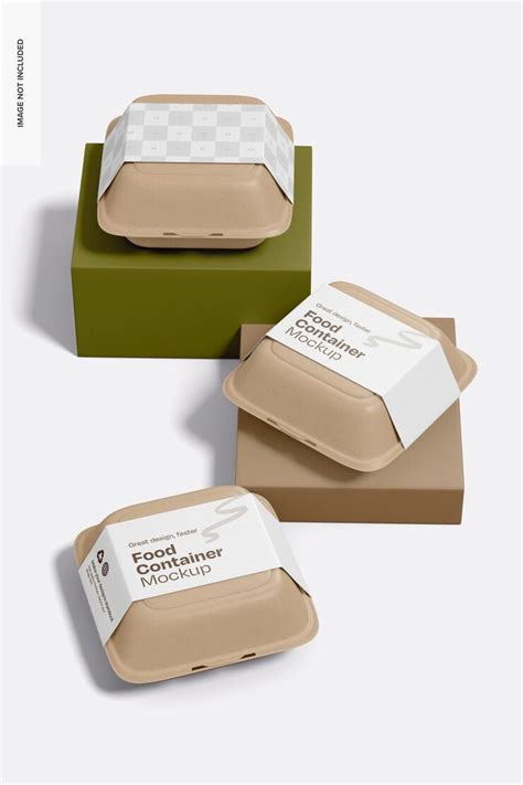 Food containers mockup | Premium PSD