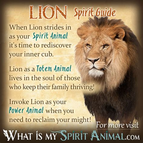 Lion Symbolism & Meaning | Spirit, Totem & Power Animal | Spirit animal ...