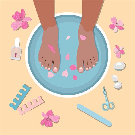 Manicures And Pedicures Clipart Of Flowers