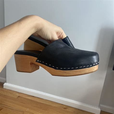 Women's Black Clogs | Depop