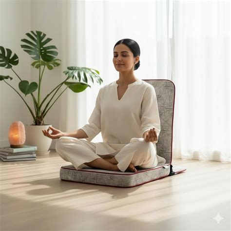 TipTop Powder coated Iron Meditation Chairs/Yoga Chairs with Back ...