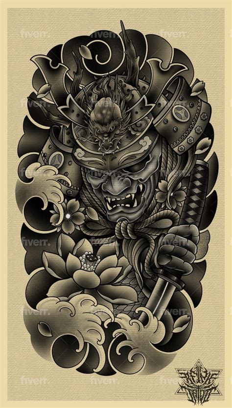 Illustrawid: I will do awesome original japanese tattoo, irezumi tattoo ...