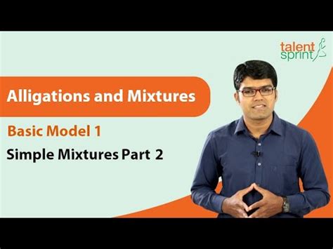 Alligations and Mixtures - Basic Model 1 - Simple Mixtures - Example 2 ...