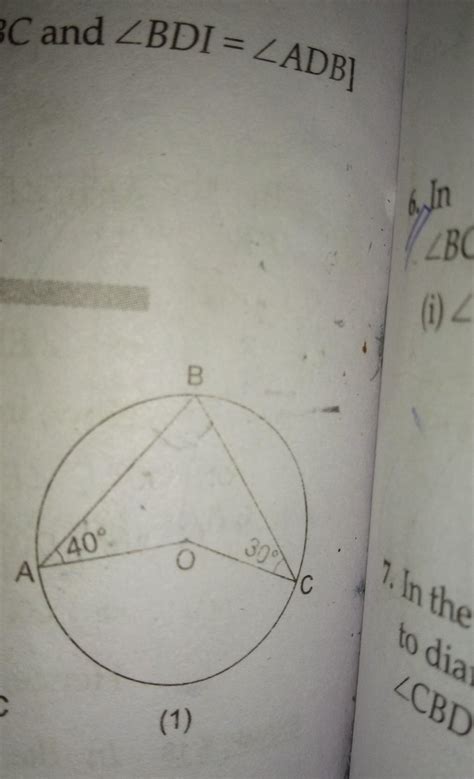 In figure O is the centre of the circle.if angle OAB=40 and angle OCB ...