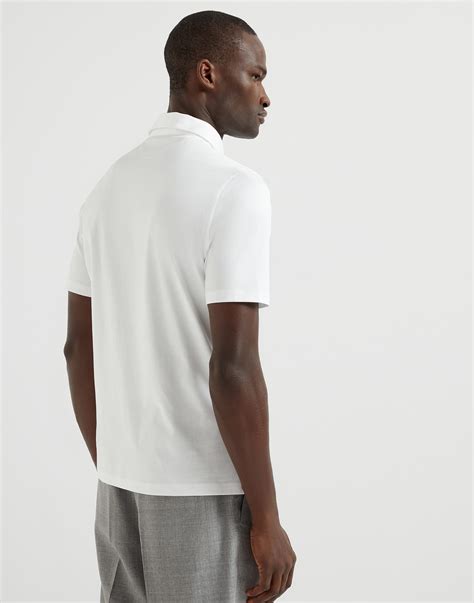 Polo with shirt collar (251M0B133936C6159) for Man | Brunello Cucinelli