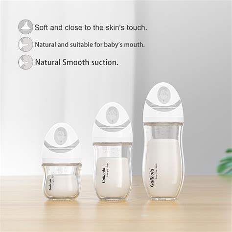 Snapklik.com : Gulicola Natural Glass Baby Bottle For Breastfeeding ...