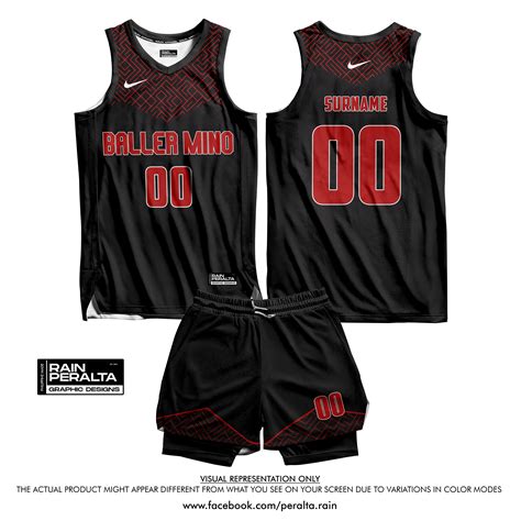 BLACK RED BASKETBALL JERSEY DESIGN ( RAIN PERALTA) :: Behance