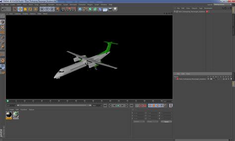 3D Twin Turboprop Passenger Airplane model | 3D Molier International
