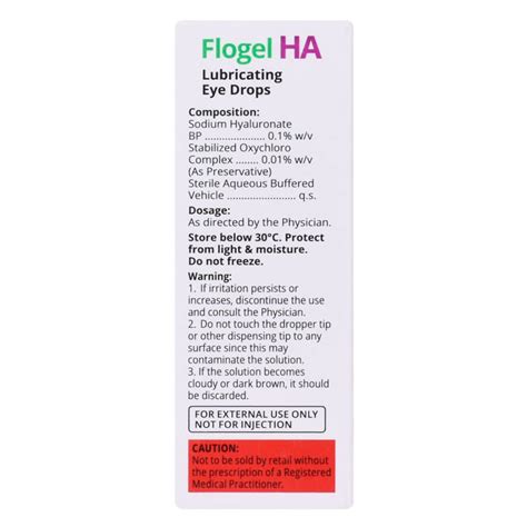 Flogel HA Eye Drop | Uses, Side Effects, Price | Apollo Pharmacy