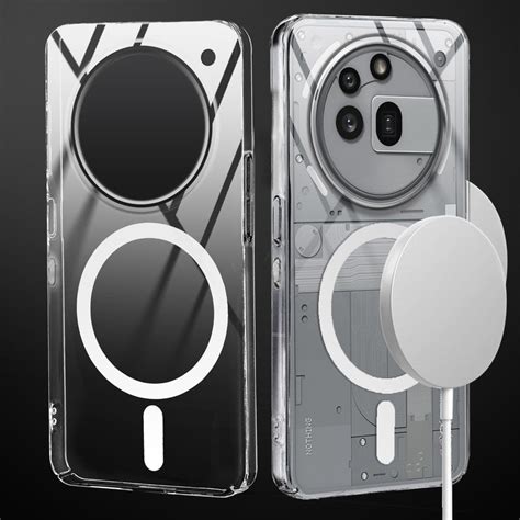 Colored Transparent Anti-Yellowing Magnetic Accessory Support Case For