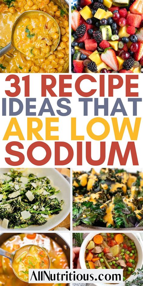 31 low sodium recipes that taste good – Artofit