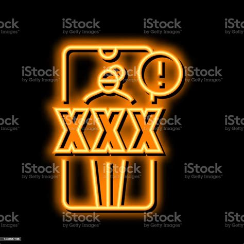 Sharing Intimate Images Without Consent Neon Glow Icon Illustration Stock Illustration ...