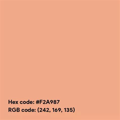Peach (Pantone) color hex code is #F2A987