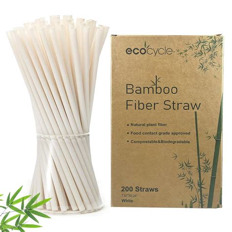 Biodegradable Bamboo Fiber Straws : Amazon.in: Health & Personal Care