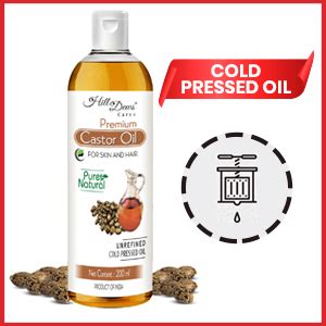 HillDews Castor oil 200ml Cold Pressed Pure Unrefined For Skin ...