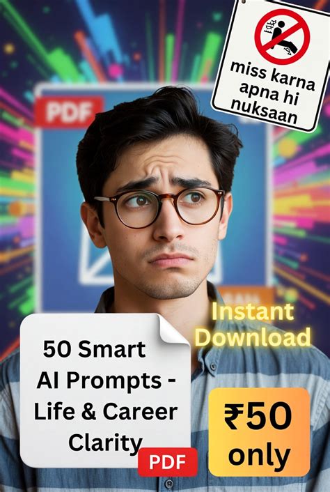 🚀 50 Smart AI Prompts – Life & Career Clarity 🔥 | GetSauce