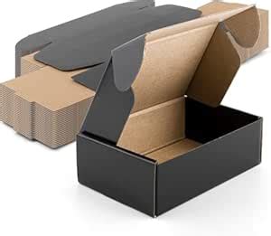MALANI STORES Premium Eco-friendly 6x4x2 inch Black selflock corrugated ...