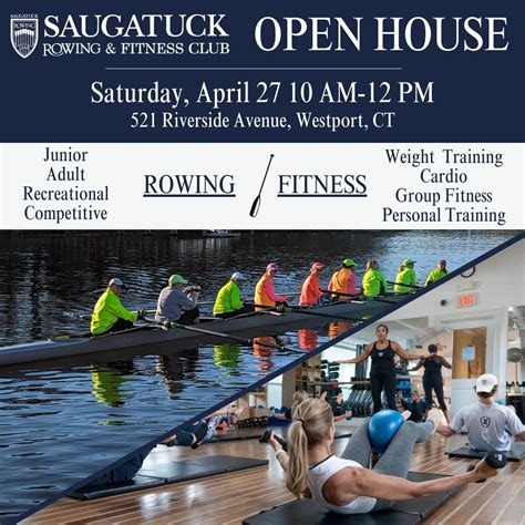 Apr 27 | Saugatuck Rowing and Fitness Club Open House Event | Norwalk ...