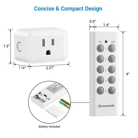 Image result for How to Reprogram a Dewenwils Indoor Remote Control Outlet